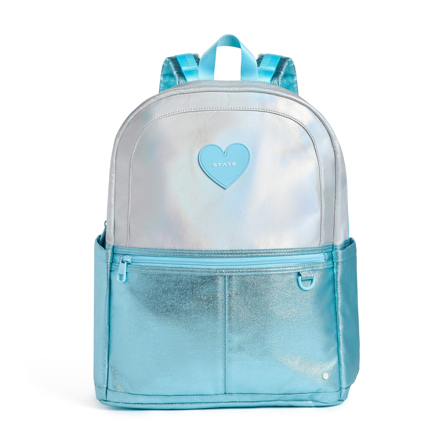 State Bags Kane Double Pocket Large Backpack - Blue Iridescent
