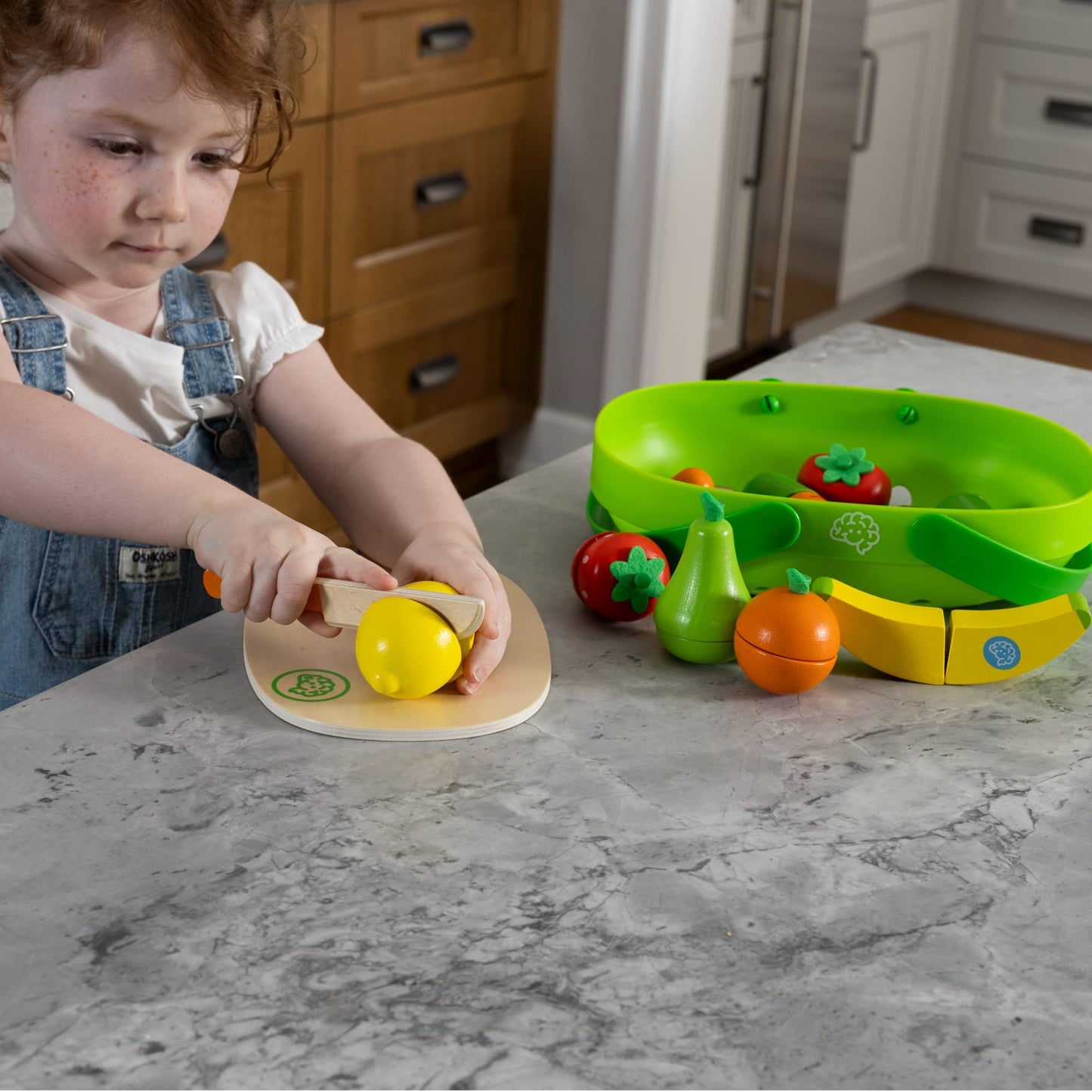 Fat Brain Toys Pretendables Fruit & Veggie Basket - Image 3