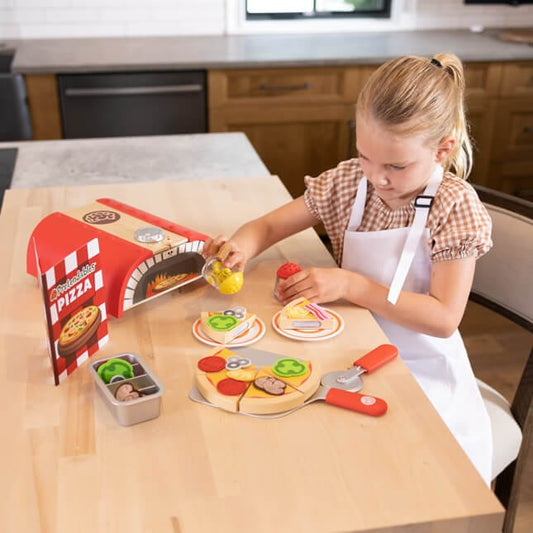 Fat Brain Toys Pretendables Backyard Pizza Oven Set
