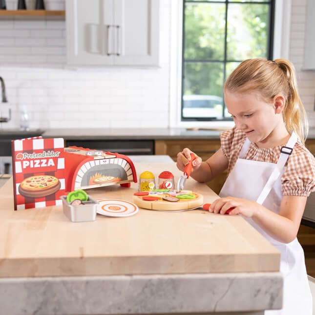 Fat Brain Toys Pretendables Backyard Pizza Oven Set - Image 4