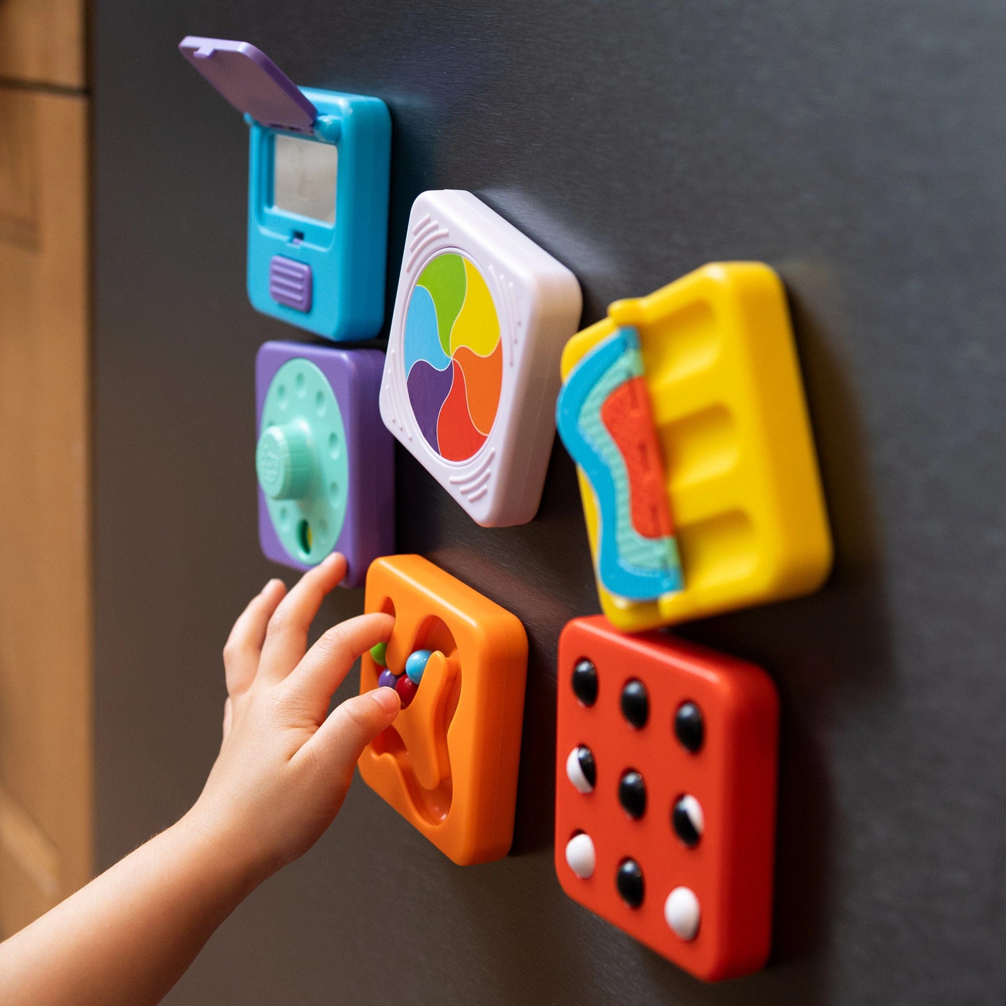 Fat Brain Toys PlayTab Tiles - Flippy, Loopy Beads & Numbers