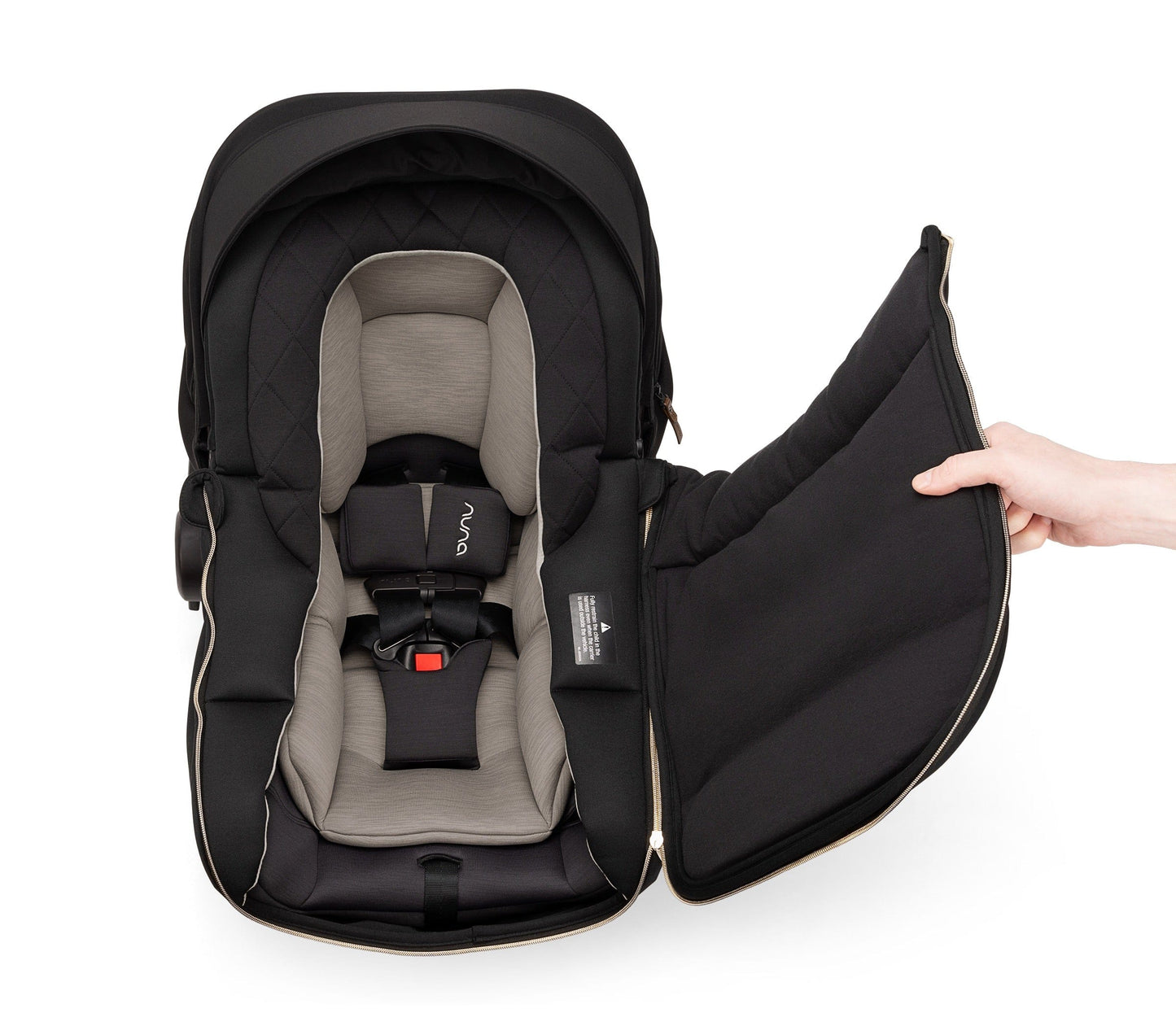 Nuna PIPA Series Winter Footmuff - Caviar - FT00100CVR