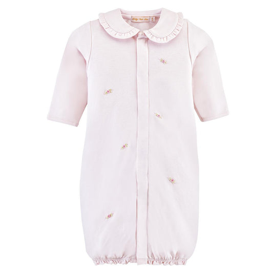 Baby Club Chic All-Over Embroidered Pima Convertible Gown - Sweet Roses, NB