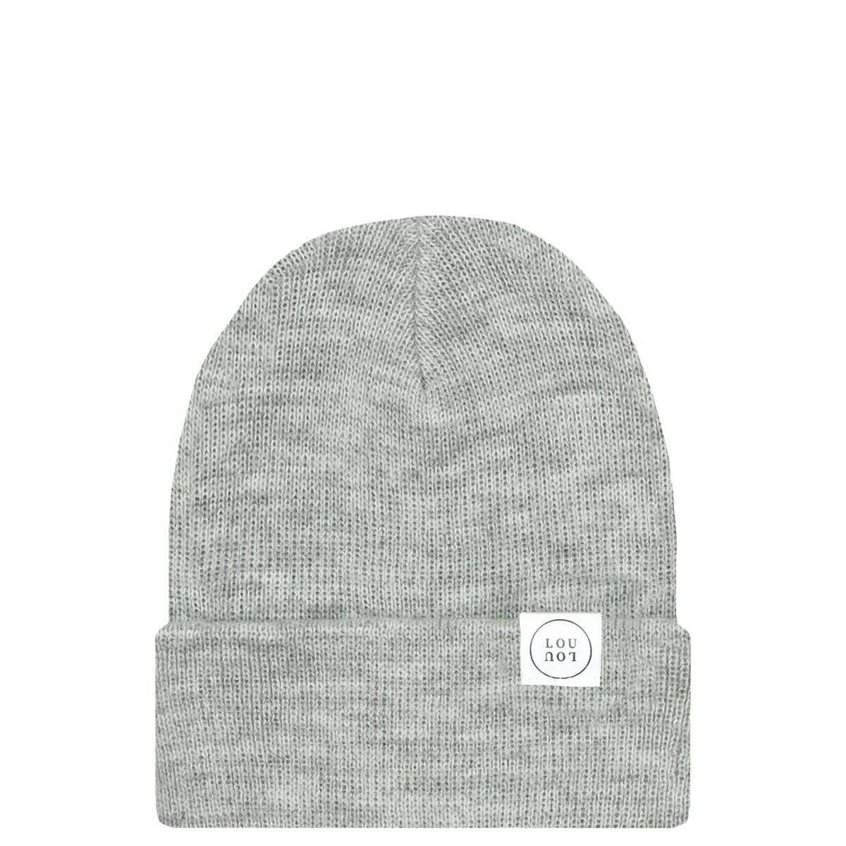 Lou Lou & Company Beanie with Pom - Heathered Grey, Infant (0-6 MO)