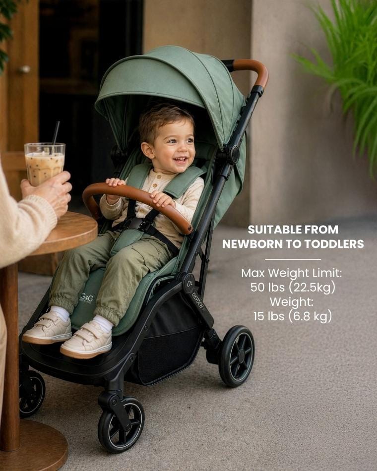 guzzie+Guss Oxygen V3 Stroller - Platinum - Image 8