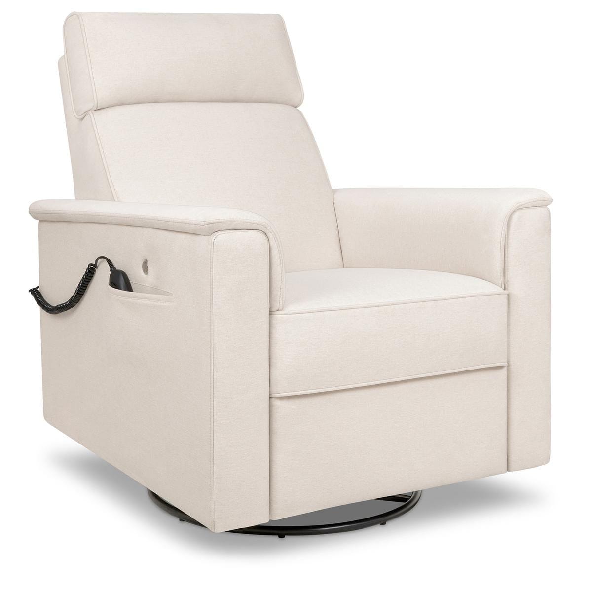 Namesake Willa Deluxe Power Glider Recliner w/ Heat & Massage - Performance Cream Eco-Weave - M17183PCMEW