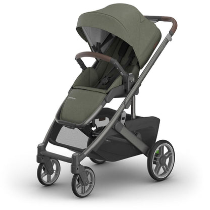 UPPAbaby Cruz V3 Stroller - Evelyn (Meadow Green / Graphite Frame / Chestnut Leather) - 0403-CRZ-NA-EVE