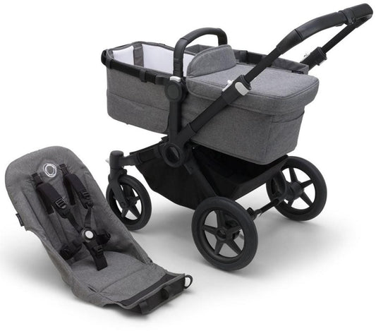Bugaboo OPEN BOX Donkey 5 Base - Black / Grey Melange - 100002047-ob