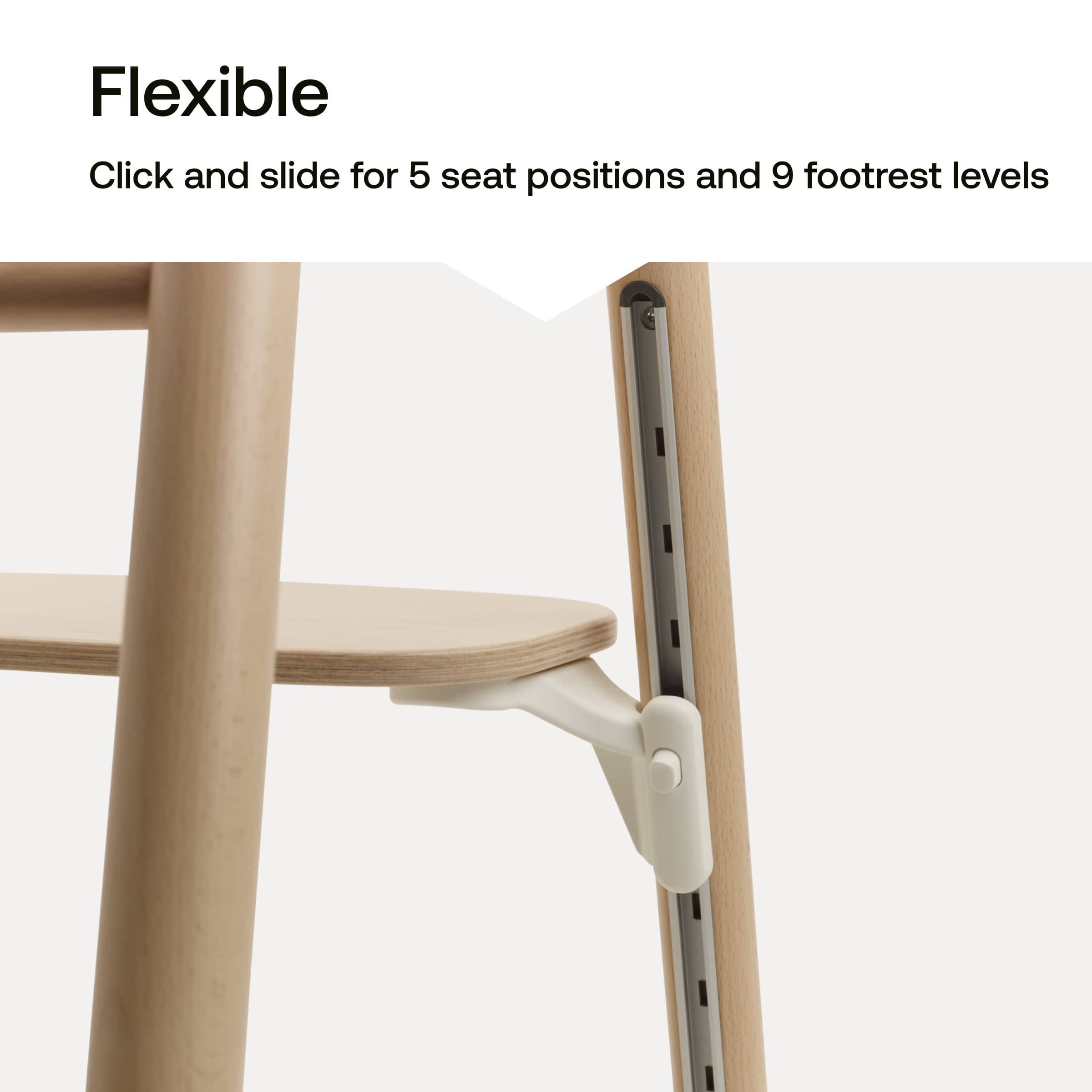 Bugaboo Giraffe Complete High Chair - Neutral Wood / White – Albee