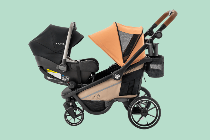 the right start double stroller Gladly Family Grasshopper 8-in-1 Single-to-Double Stroller
