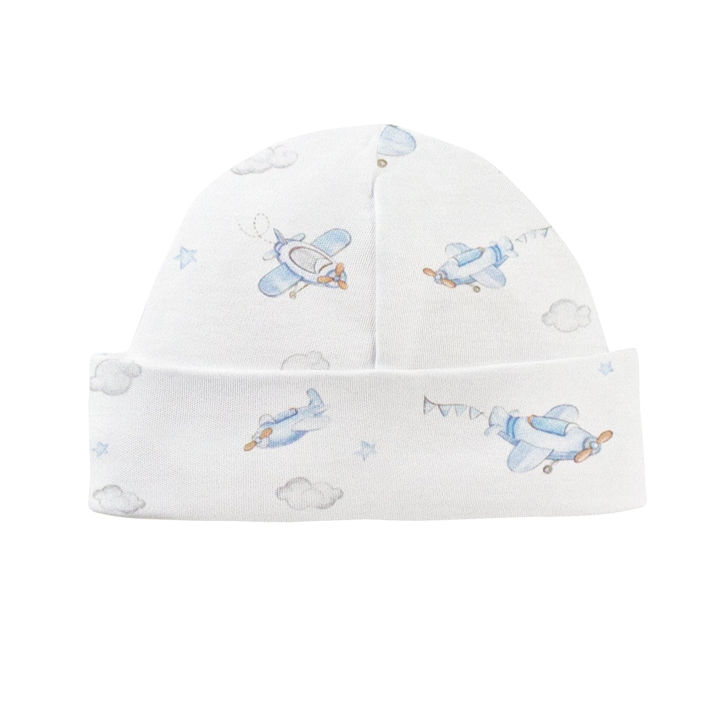 Baby Club Chic Up, Up and Away Printed Pima Round Hat, NB