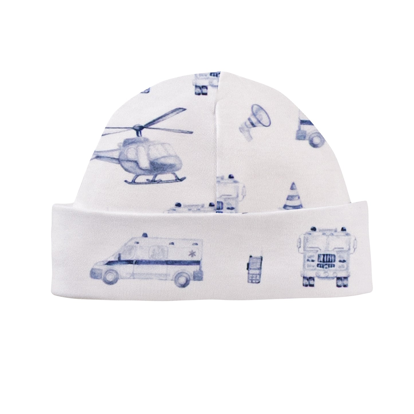 Baby Club Chic Rescue Riders Printed Pima Round Hat, 0-3M