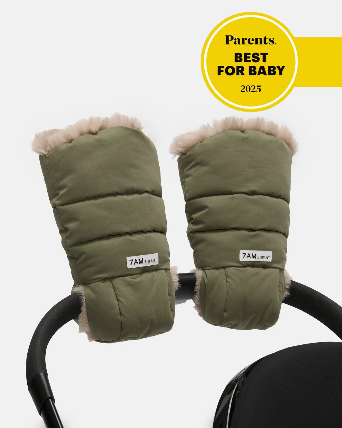 7AM Enfant Warmmuffs 212 - Woodland / Greige Faux Fur, OS - Image 3