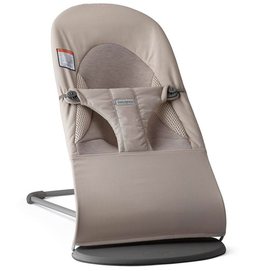 BabyBjörn Bouncer Balance Soft, Dark Gray Frame, Tri-Fabric Sand Gray
