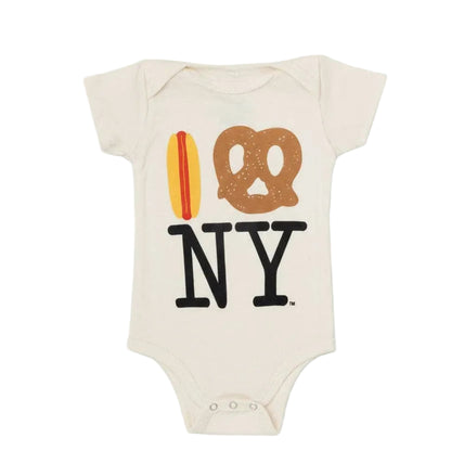 PiccoliNY Hot Dog Pretzel NY Onesie - 3-6 Months