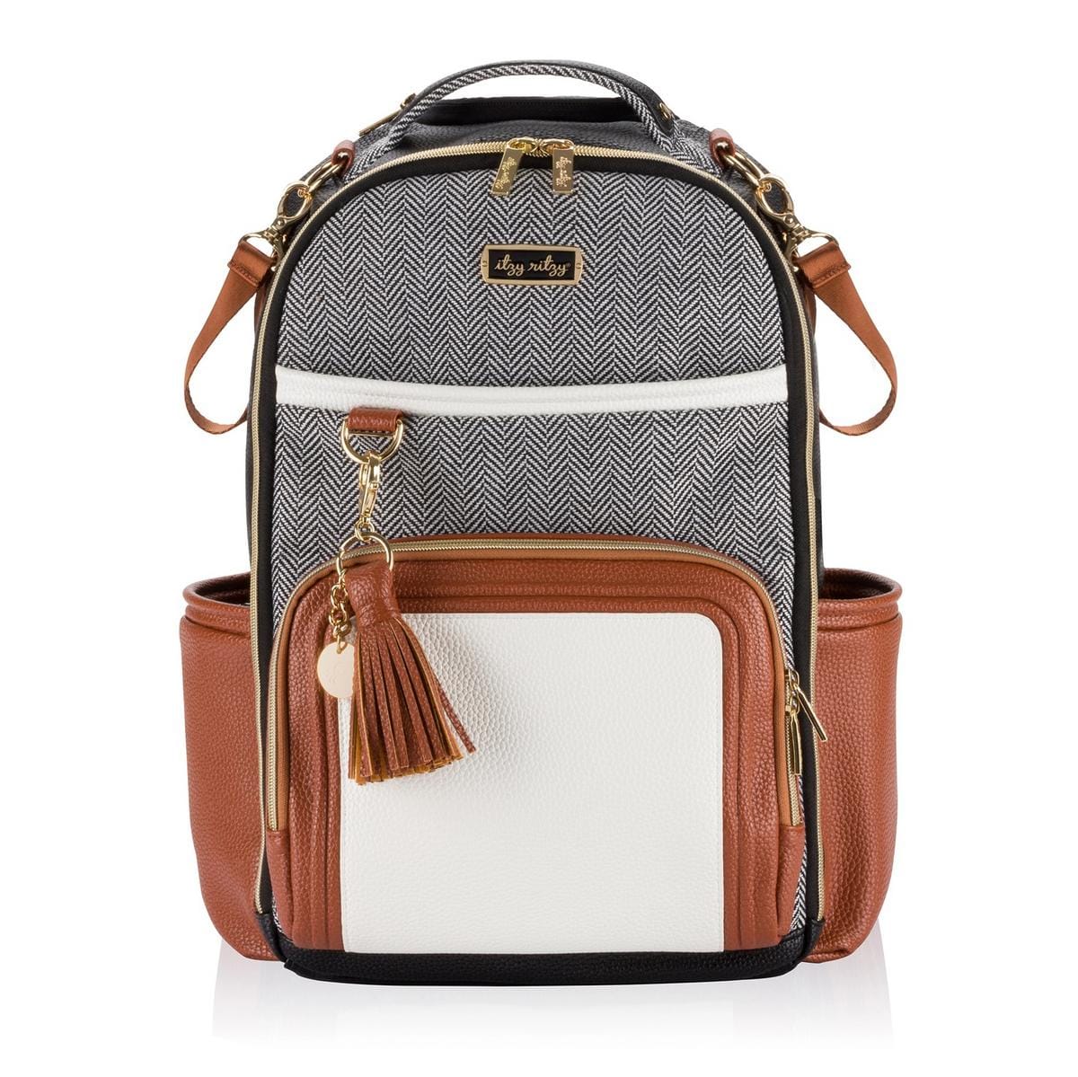 Itzy Ritzy Boss Plus Backpack Diaper Bag - Coffee & Cream - DBP6001