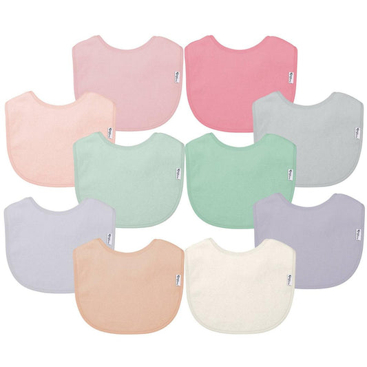 Green Sprouts Stay-Dry Everyday Bibs 10-Pack - Rose Set