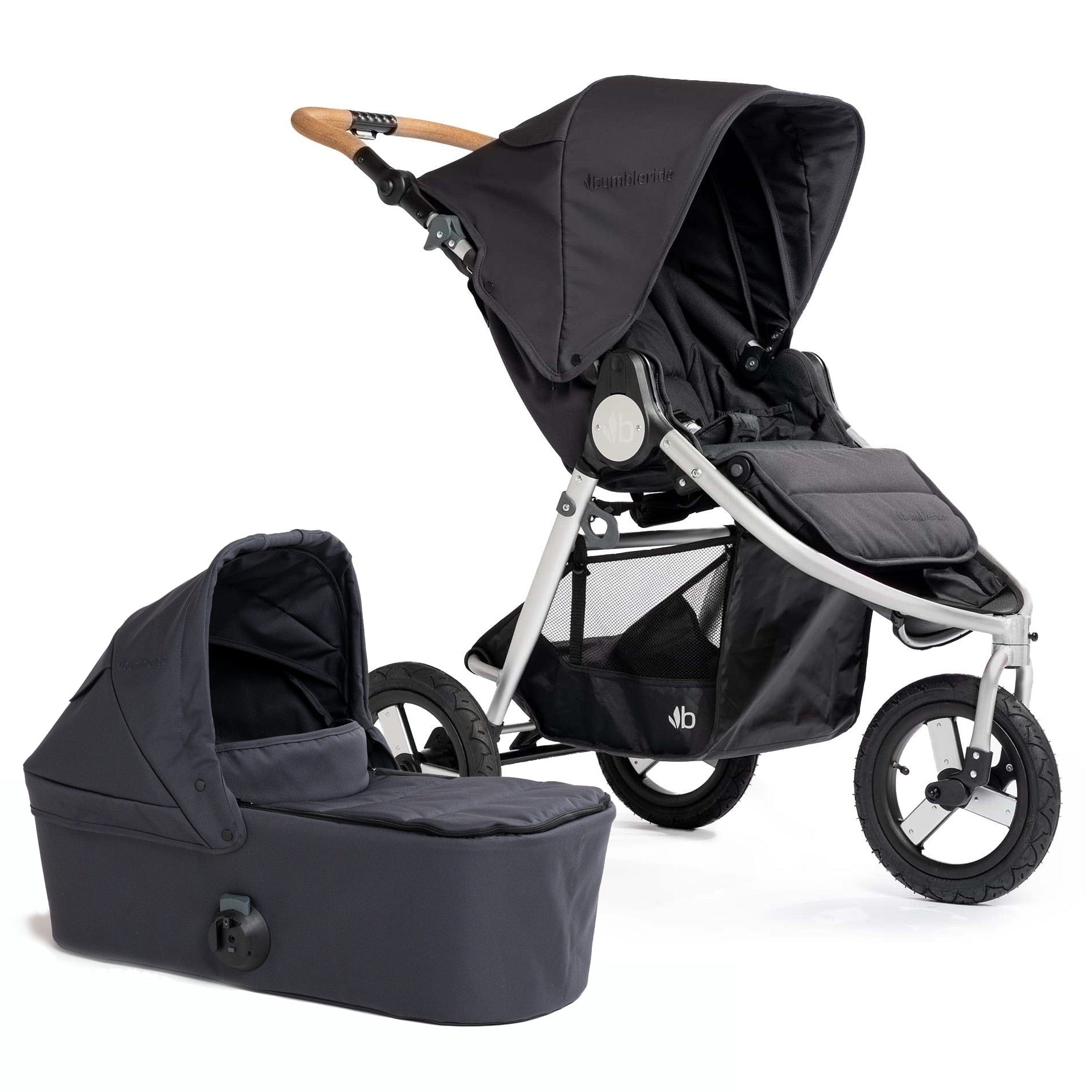 Bumbleride Indie Single Stroller + Bassinet Bundle - Dusk / Dusk - I-875US-BAS-63US