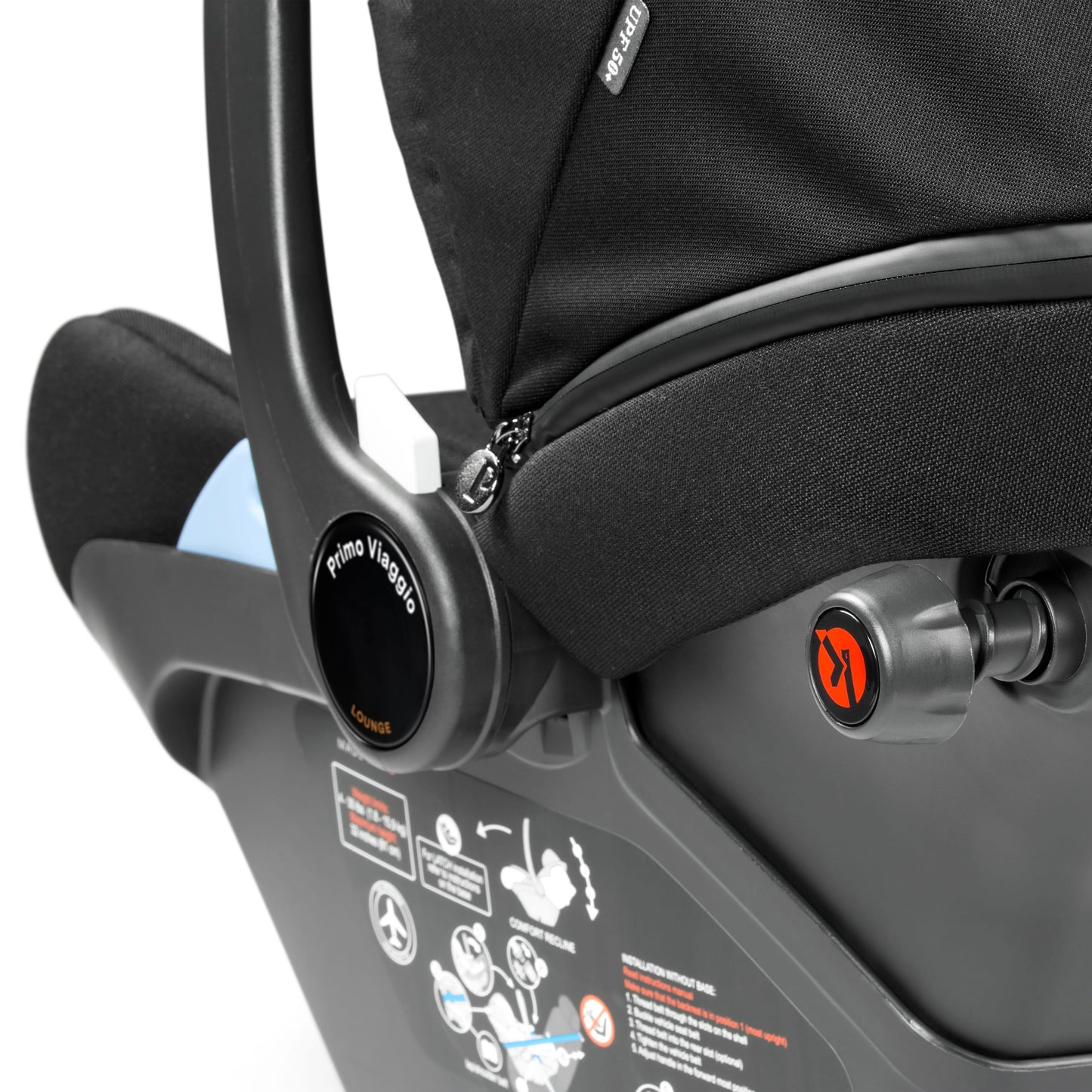 PEG Primo Viaggio Lounge Reclining Infant Car Seat - True Black