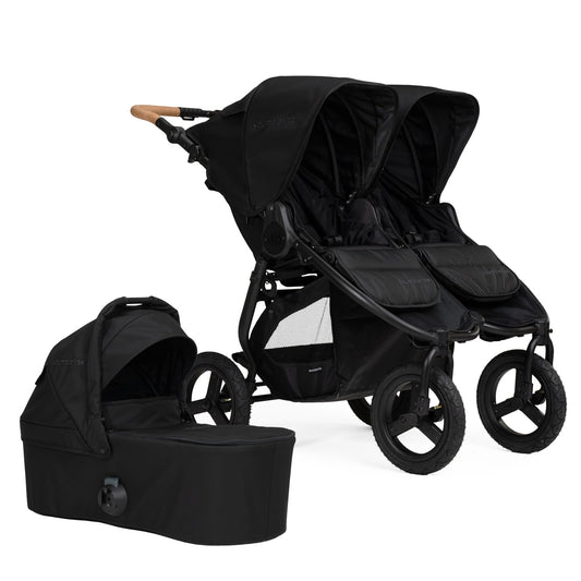 Bumbleride Indie Twin Stroller + One Bassinet Bundle - Black