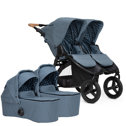 Bumbleride Indie Twin Stroller + Two Bassinet Bundle - Ocean