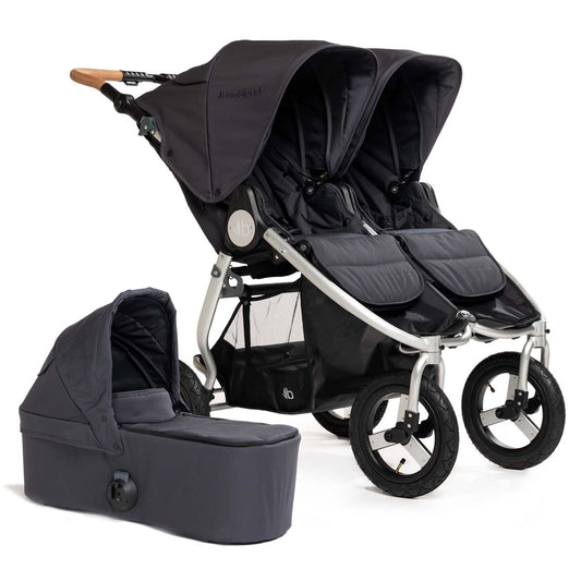 Bumbleride Indie Twin Double Stroller + Bassinet Bundle - Dusk / Dusk - IT-985US-BTN-82US