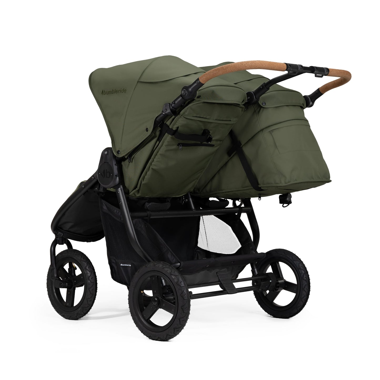 Bumbleride Indie Twin Stroller + One Bassinet Bundle - Olive
