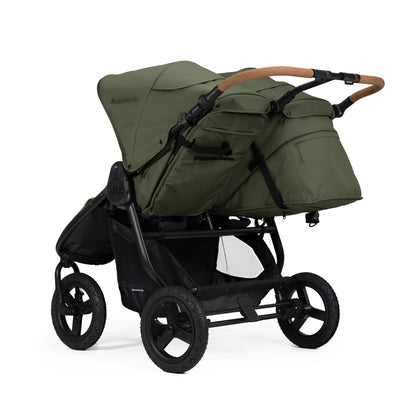 Bumbleride Indie Twin Stroller + One Bassinet Bundle - Olive