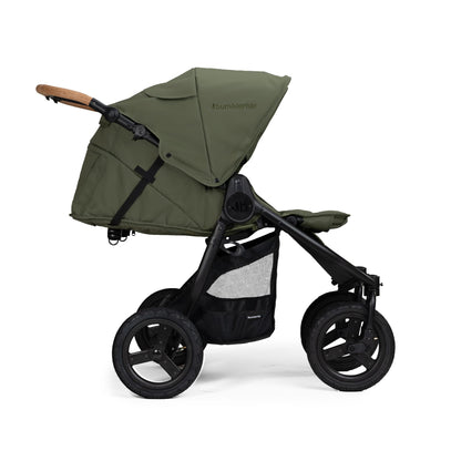 Bumbleride Indie Twin Stroller + One Bassinet Bundle - Olive