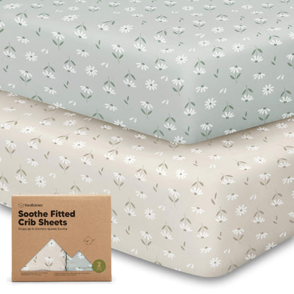 KeaBabies Organic Cotton Fitted Crib Sheet 2 Pack - KeaSafari image 11