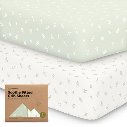 KeaBabies Organic Cotton Fitted Crib Sheet 2 Pack - Roarsome image 12