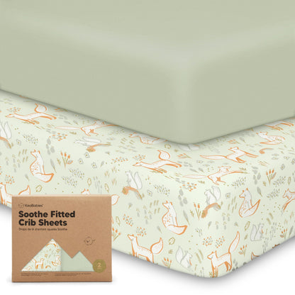 KeaBabies Organic Cotton Fitted Crib Sheet 2 Pack - Roarsome image 13
