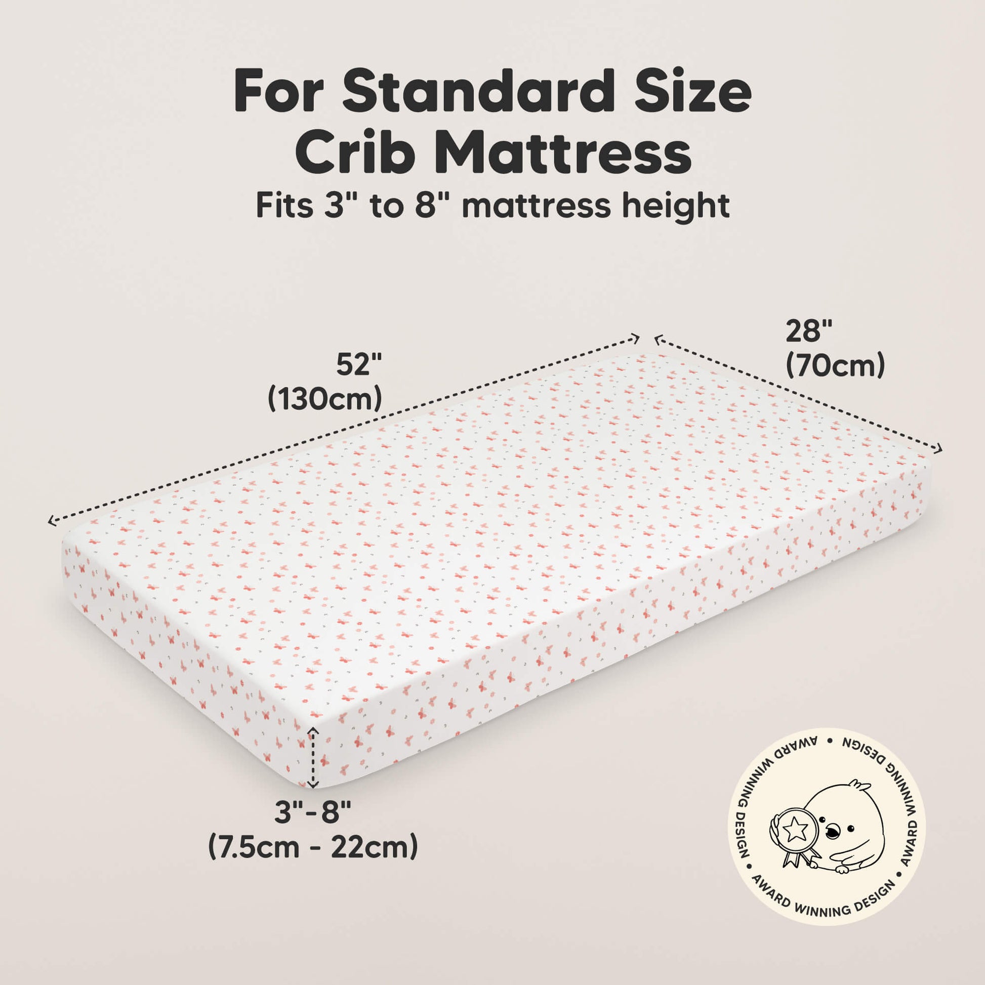KeaBabies Organic Cotton Fitted Crib Sheet 2 Pack - Roarsome image 2