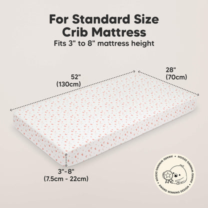 KeaBabies Organic Cotton Fitted Crib Sheet 2 Pack - Roarsome image 2