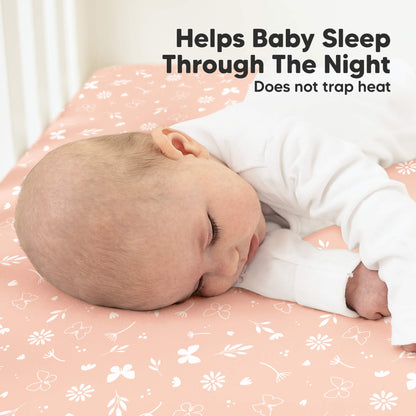 KeaBabies Organic Cotton Fitted Crib Sheet 2 Pack - Roarsome image 5