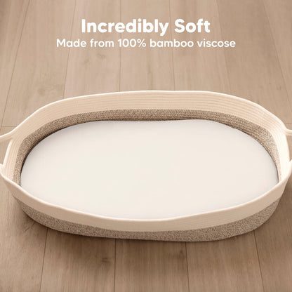 KeaBabies Isla Bassinet Mattress Sheets - Meadow image 2