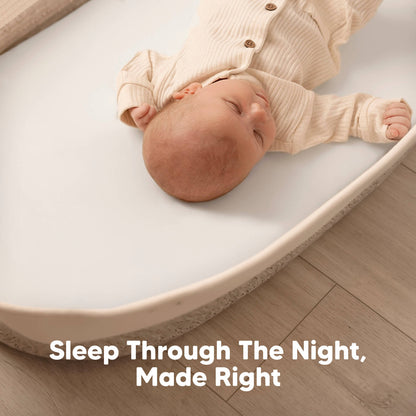 KeaBabies Isla Bassinet Mattress Sheets - Soft White image 7