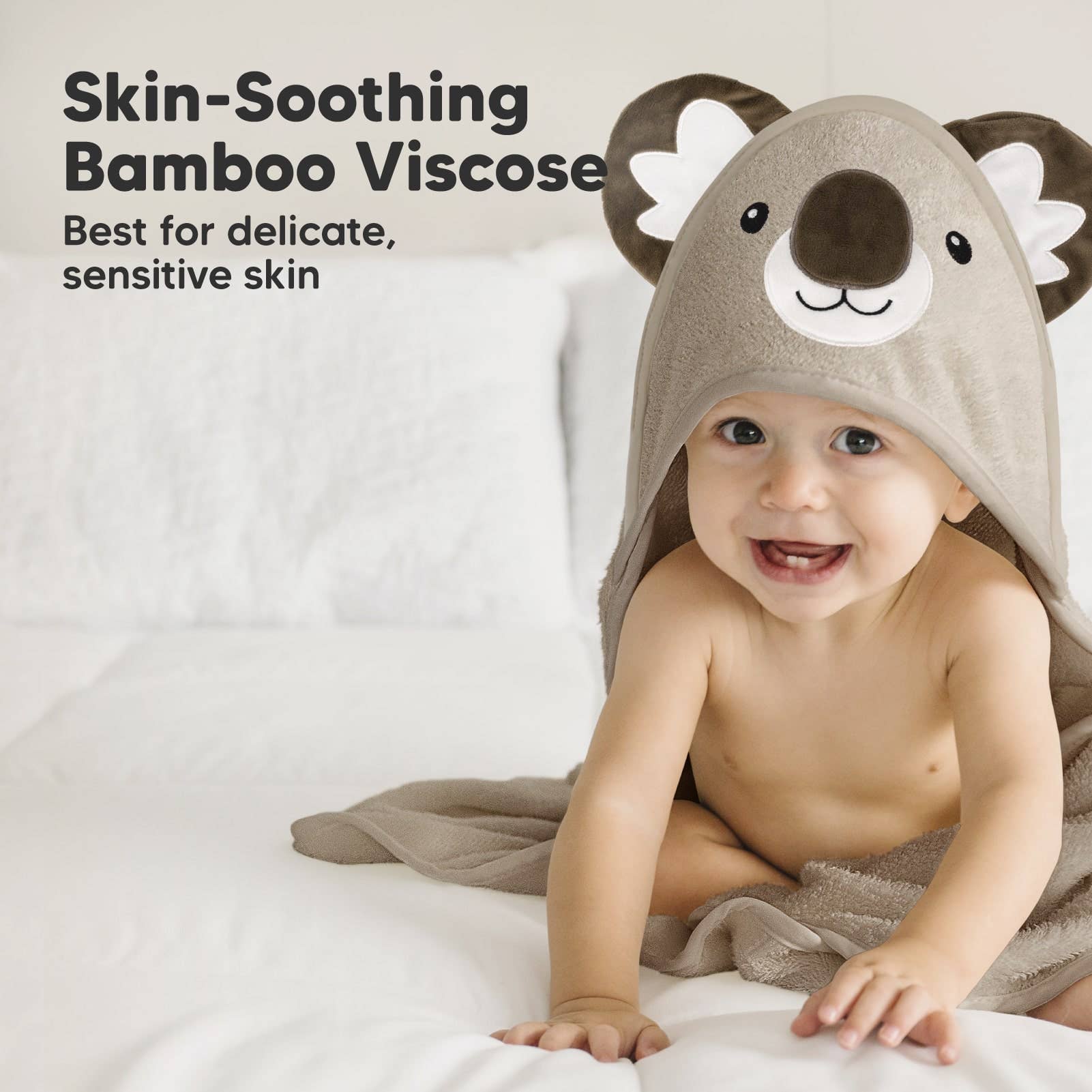 KeaBabies Cuddle Baby Hooded Towel - Koala