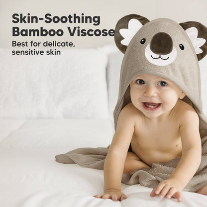 KeaBabies Cuddle Baby Hooded Towel - Koala