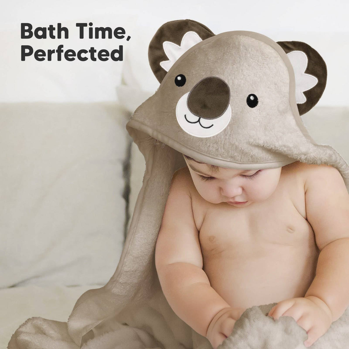 KeaBabies Cuddle Baby Hooded Towel - Koala