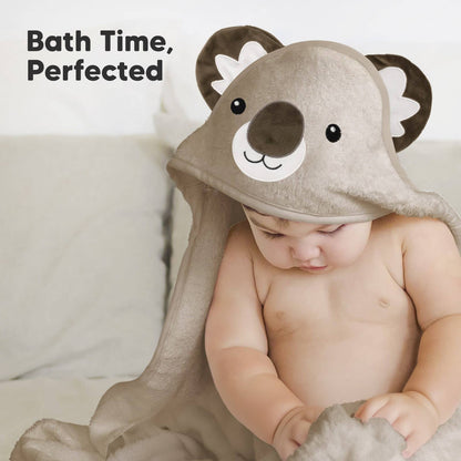 KeaBabies Cuddle Baby Hooded Towel - Koala