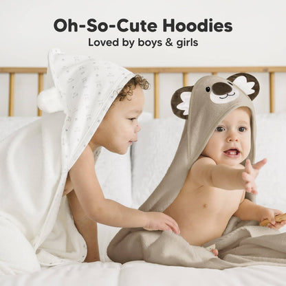 KeaBabies Cuddle Baby Hooded Towel - Koala