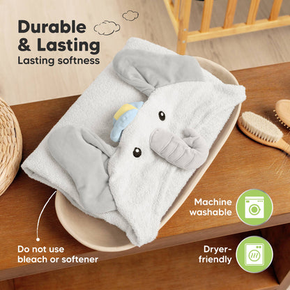 KeaBabies Playpals Hooded Baby Bath Towel - Ella