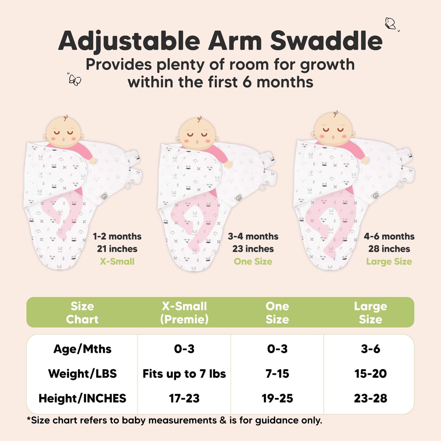 KeaBabies Soothe Baby Swaddles 3 Pack - ABC Land Cloud image 8
