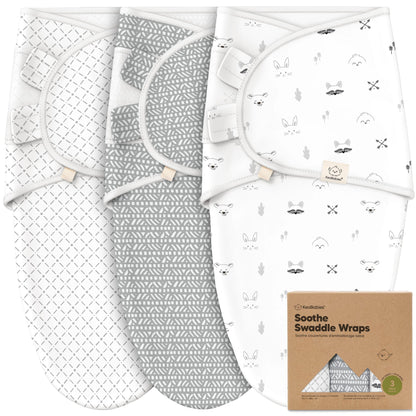 KeaBabies Soothe Baby Swaddles 3 Pack - Blossom image 12