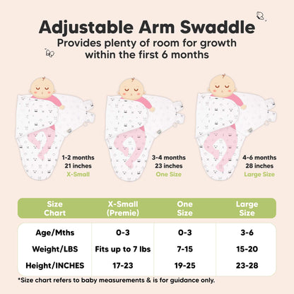 KeaBabies Soothe Baby Swaddles 3 Pack - Blossom image 8