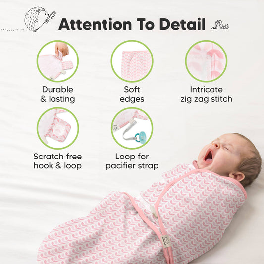 KeaBabies Soothe Baby Swaddles 3-Pack - Butterflies