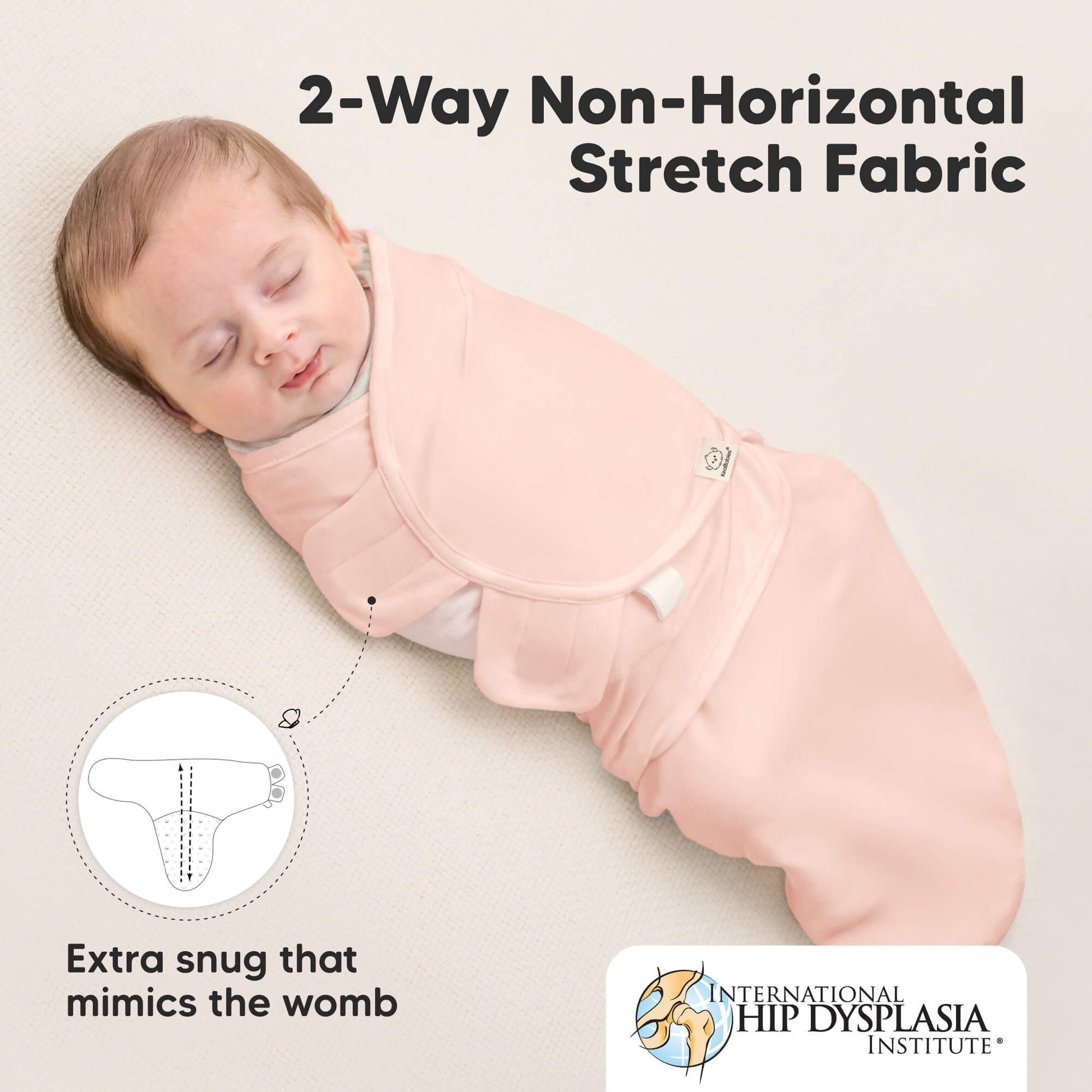 KeaBabies Soothe Baby Swaddles 3 Pack - Soft White image 6
