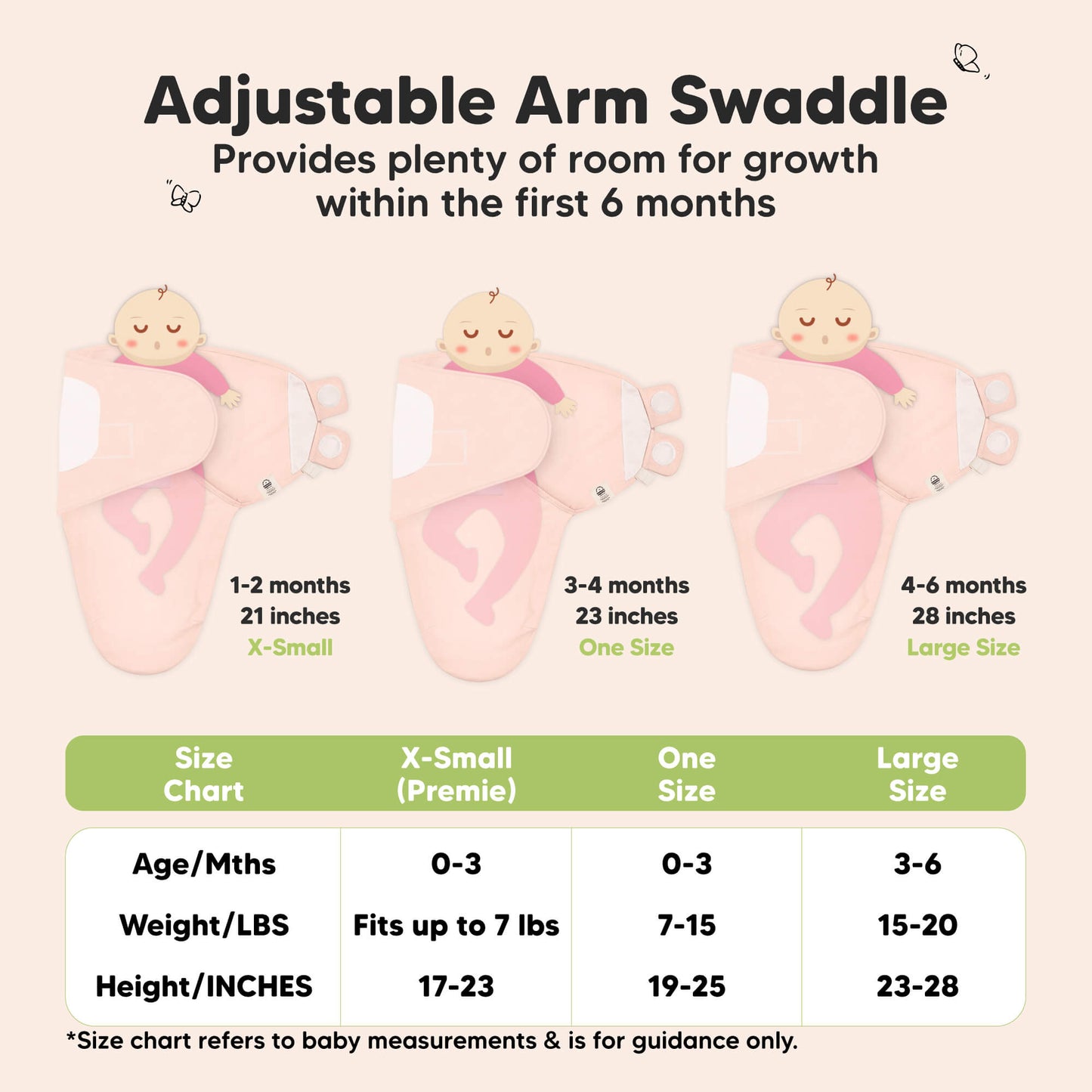 KeaBabies Soothe Baby Swaddles 3 Pack - Soft White image 8