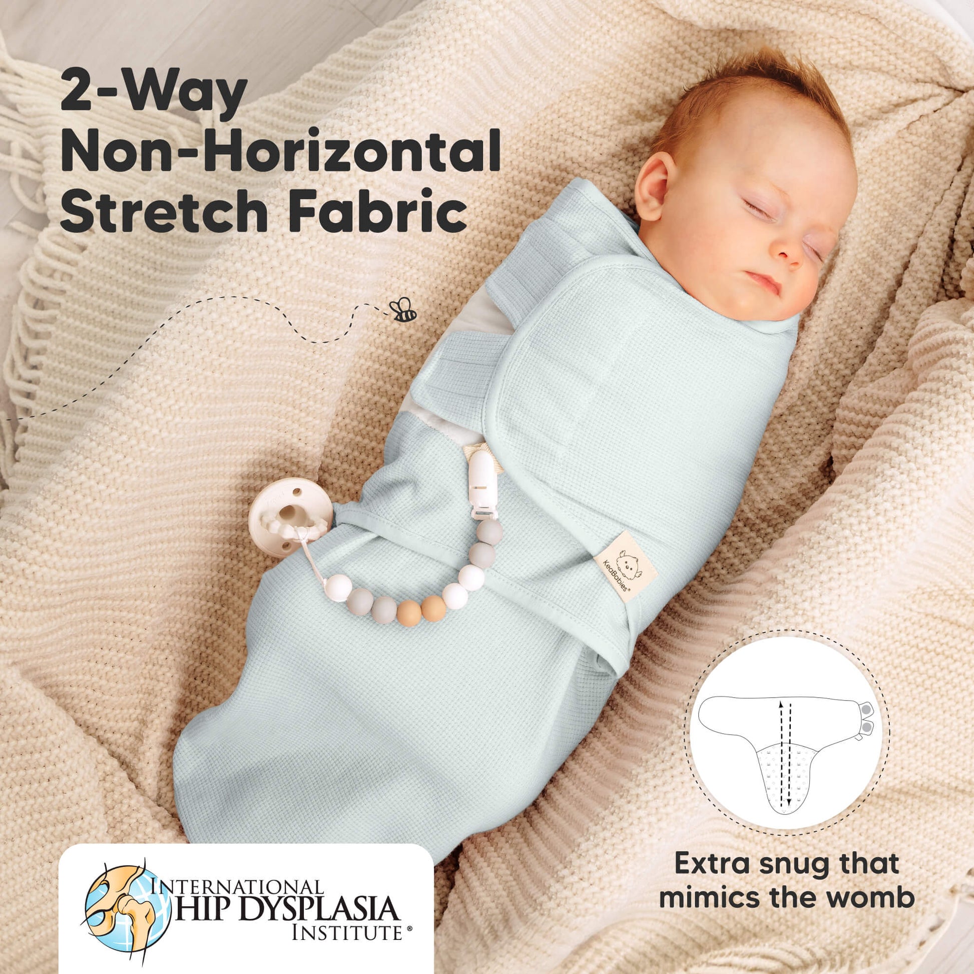 KeaBabies Soothe Wren Swaddle Sleep Sacks 3 Pack - Roseate image 7